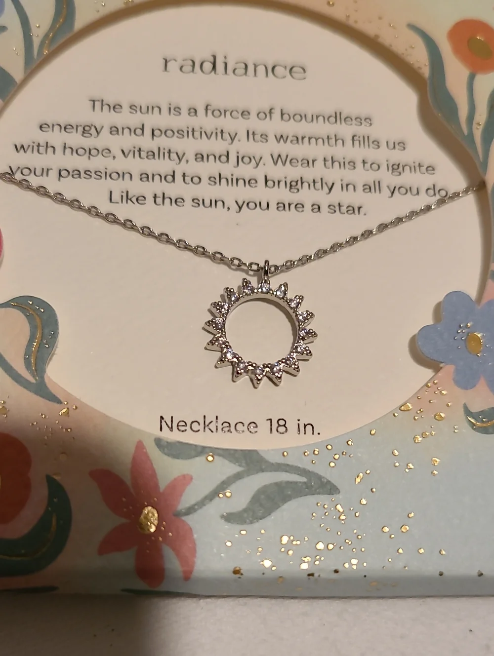 Bright Blessings Pendant Necklaces Bundle Of 2 Radiance, 18 Inch Sun Burst